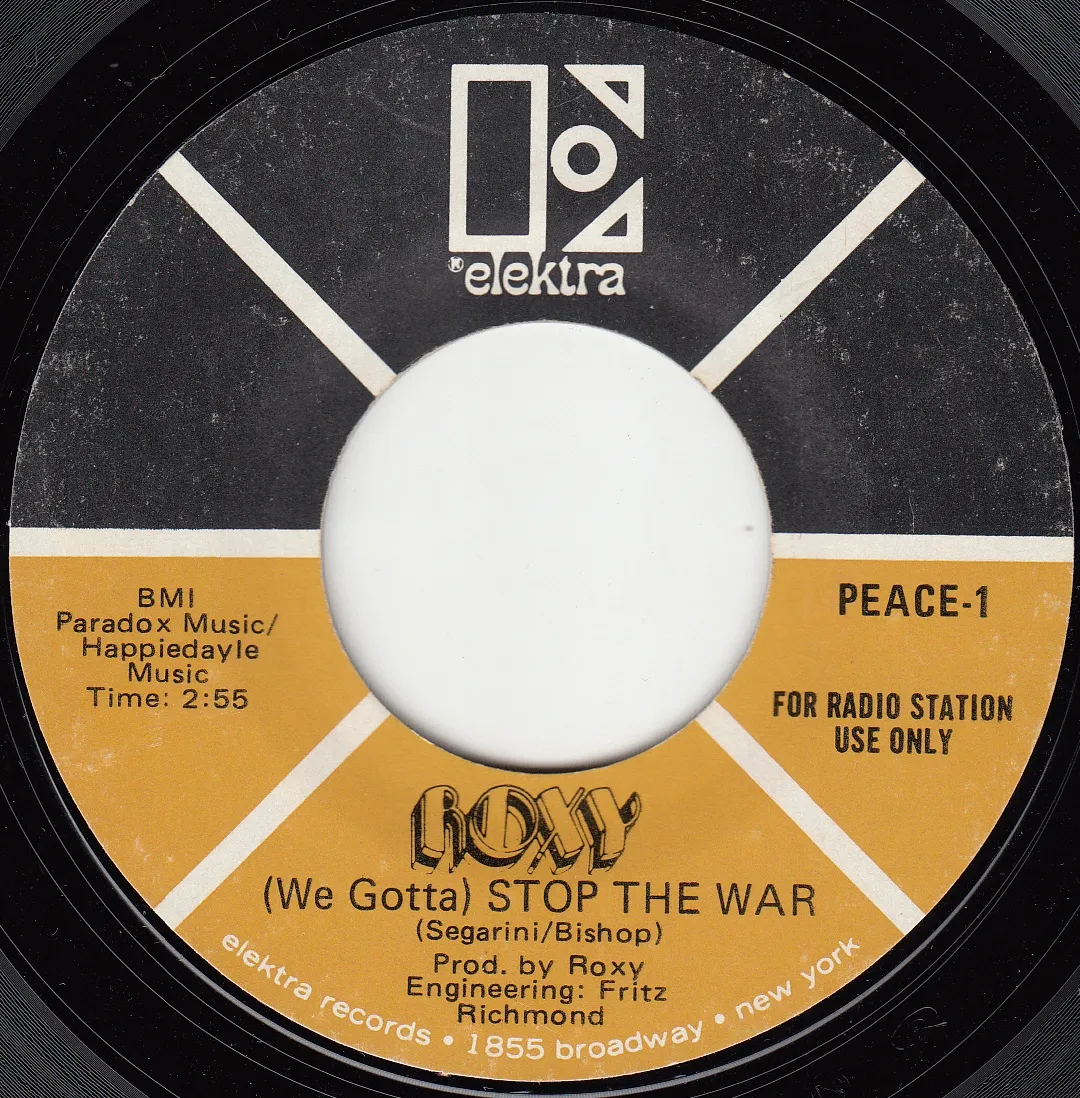 (We Gotta) Stop the War – Roxy (A-side label)