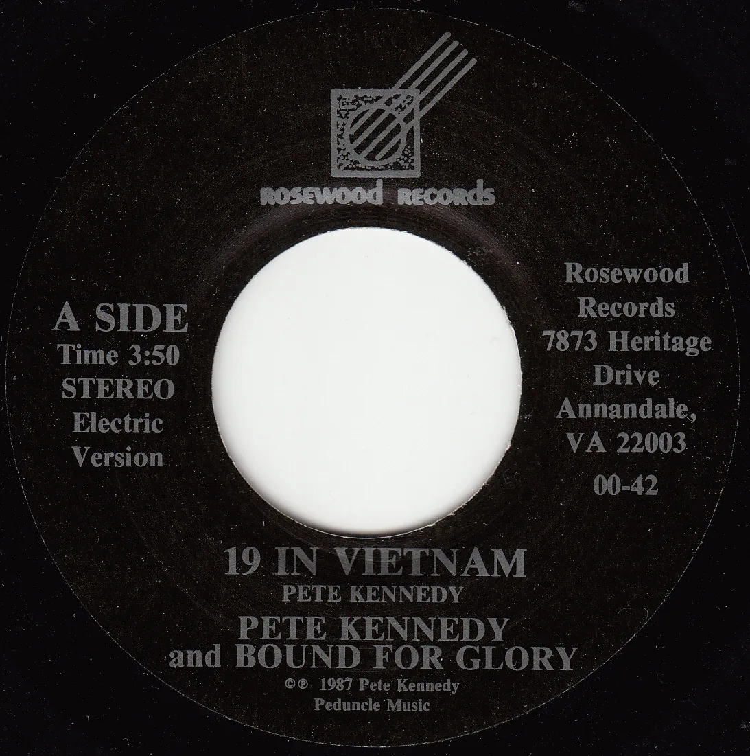 19 in Vietnam (Electric Version) – Pete Kennedy (A-side label)