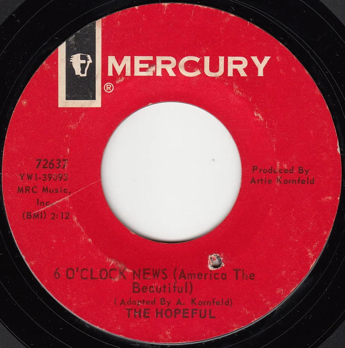 6 O'Clock News (America the Beautiful) – The Hopeful (A-side label)