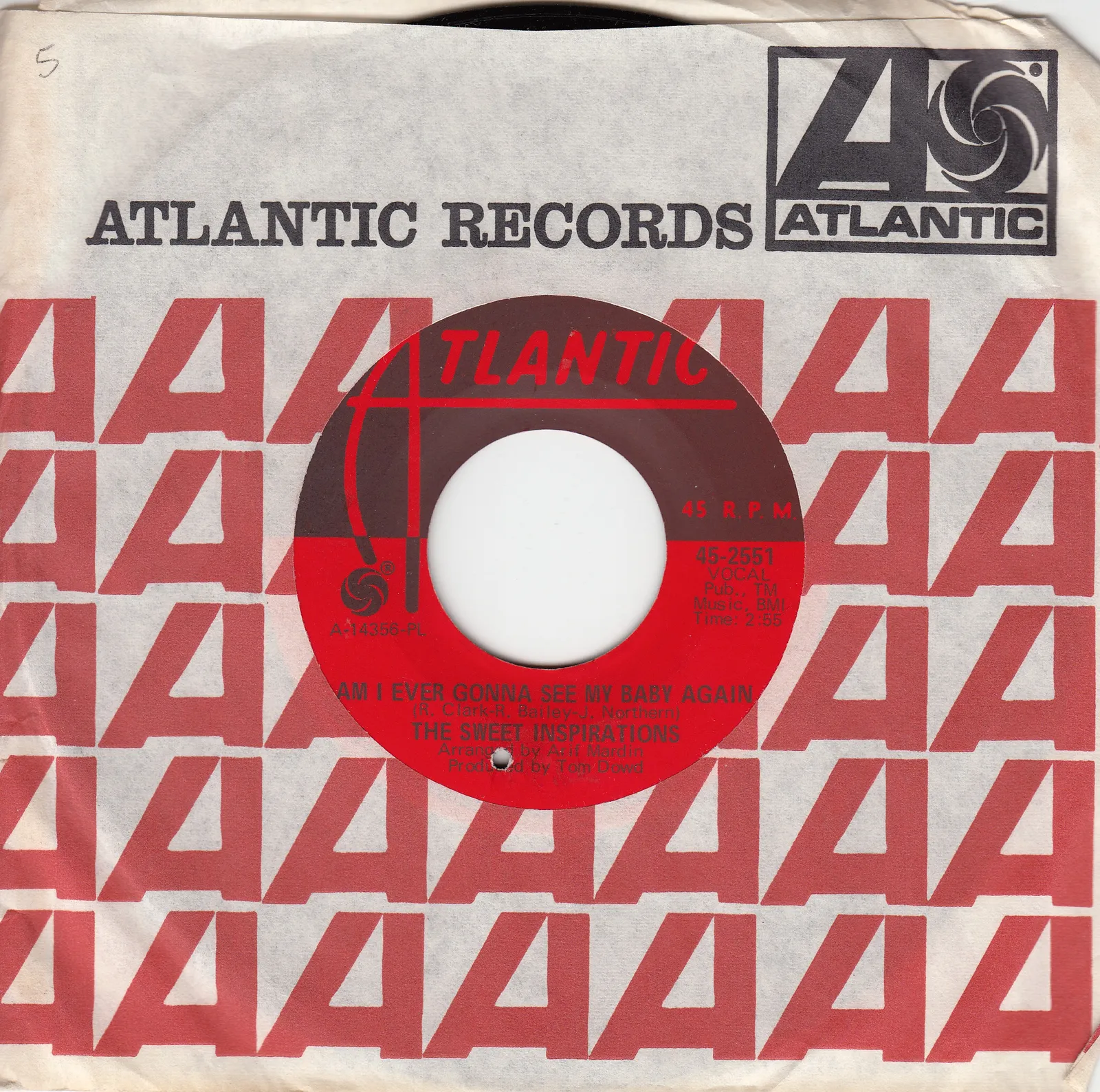 Am I Ever Gonna See My Baby Again – The Sweet Inspirations (A-side label)