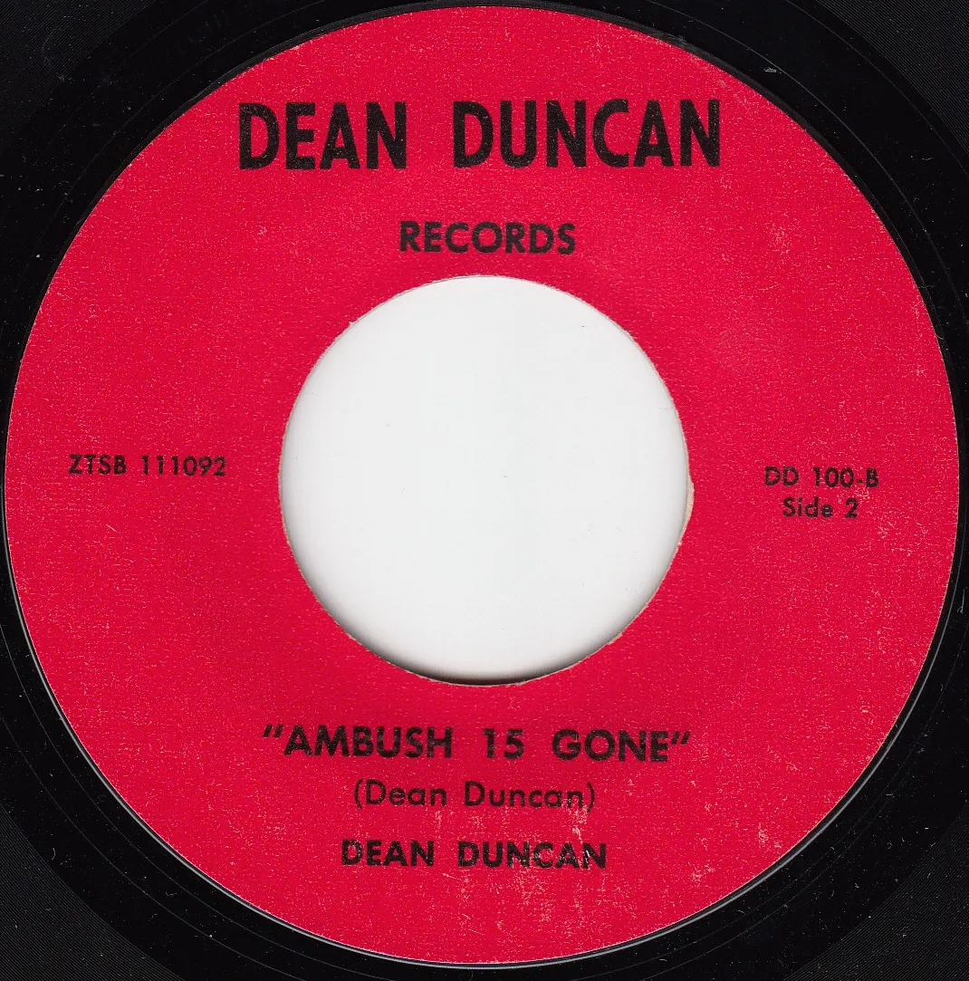 Ambush 15 Gone – Dean Duncan (A-side label)