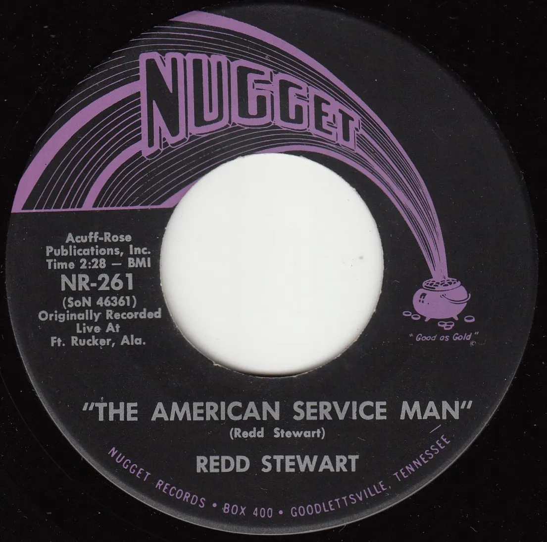 American Service Man – Redd Stewart (A-side label)