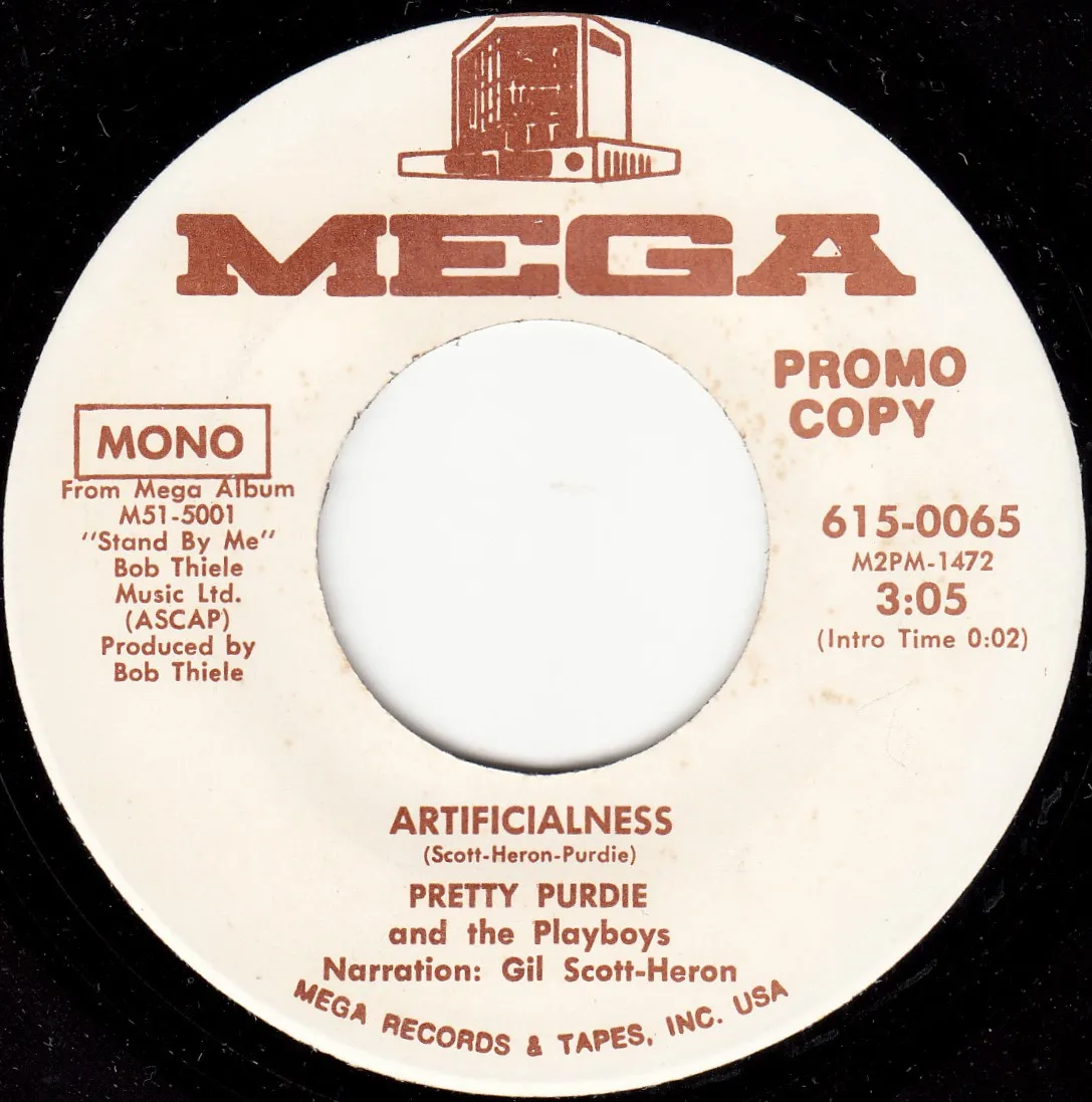 Artificialness – Gil Scott-Heron & Pretty Purdie (A-side label)