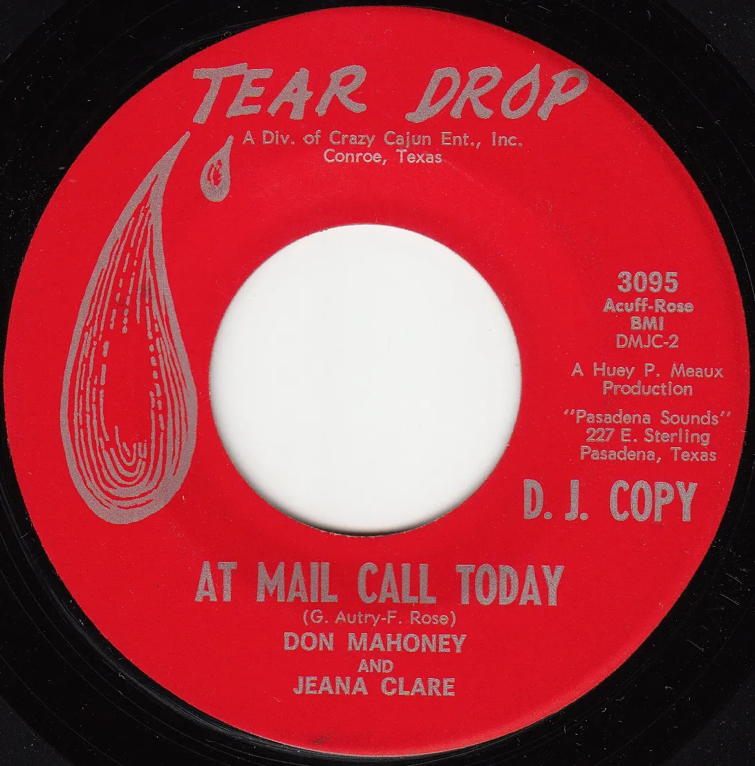 At Mail Call Today – Don Mahoney & Jeana Clare (A-side label)