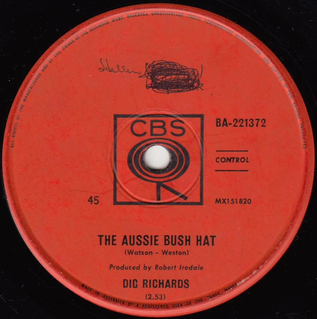 Aussie Bush Hat – Dig Richards (A-side label)