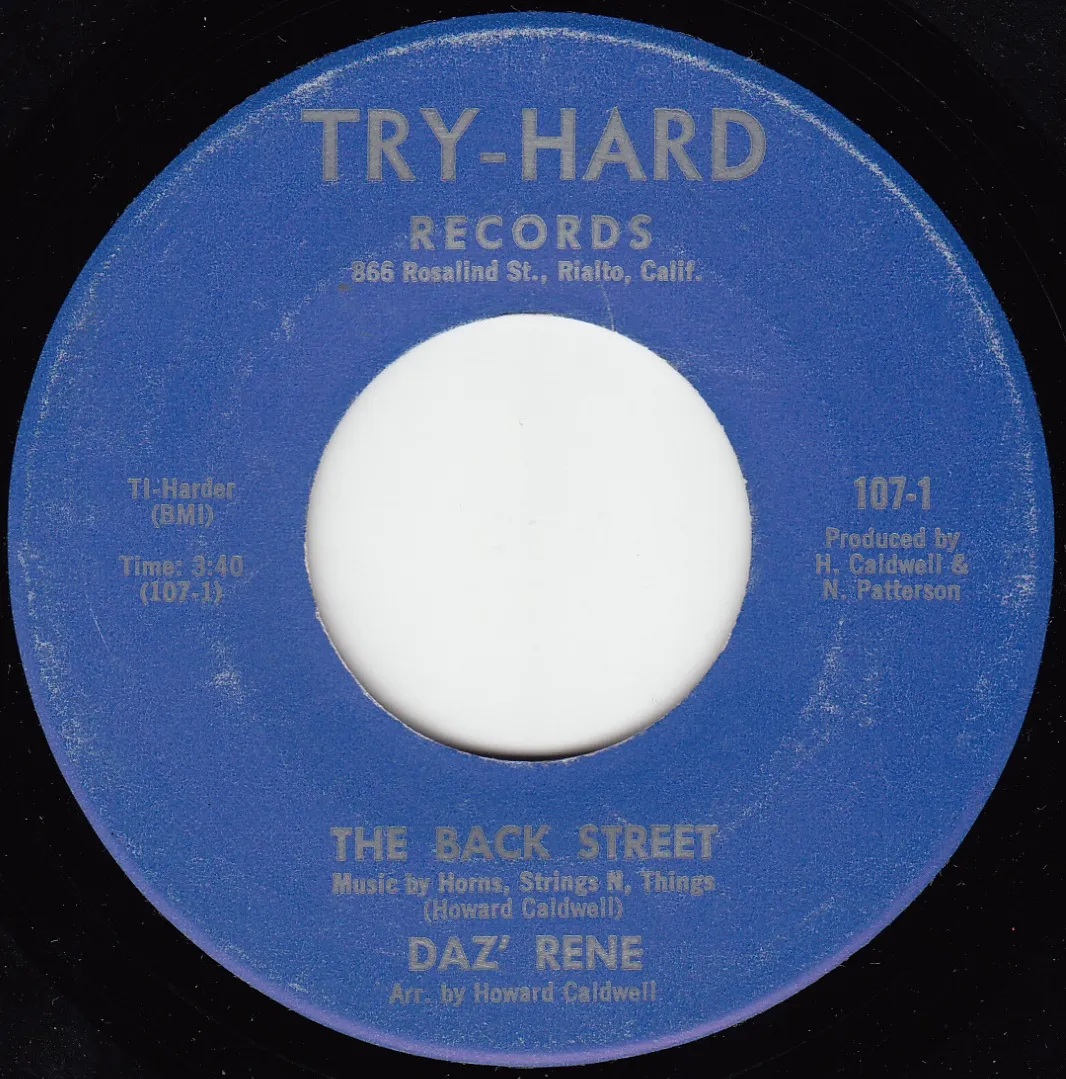 Back Street – Daz' Rene (A-side label)