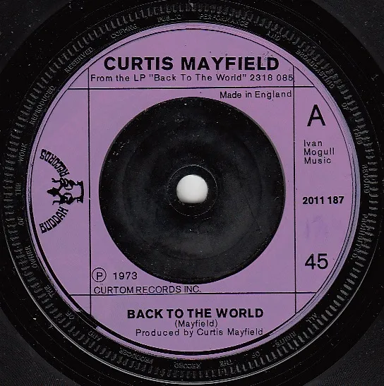 Back to the World – Curtis Mayfield (A-side label)