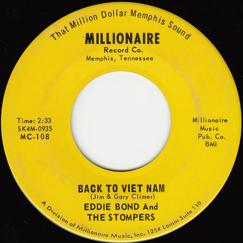 Back to Viet Nam – Eddie Bond (A-side label)