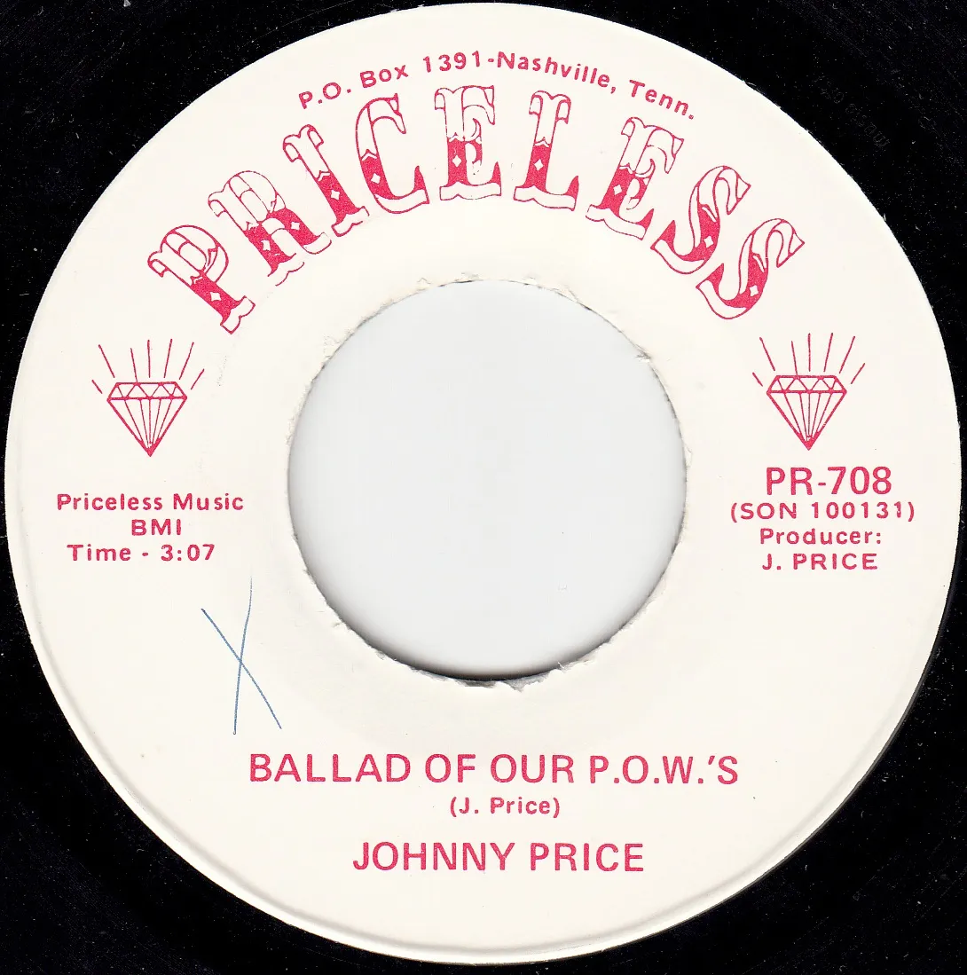 Ballad of Our P.O.W.'s – Johnny Price (A-side label)