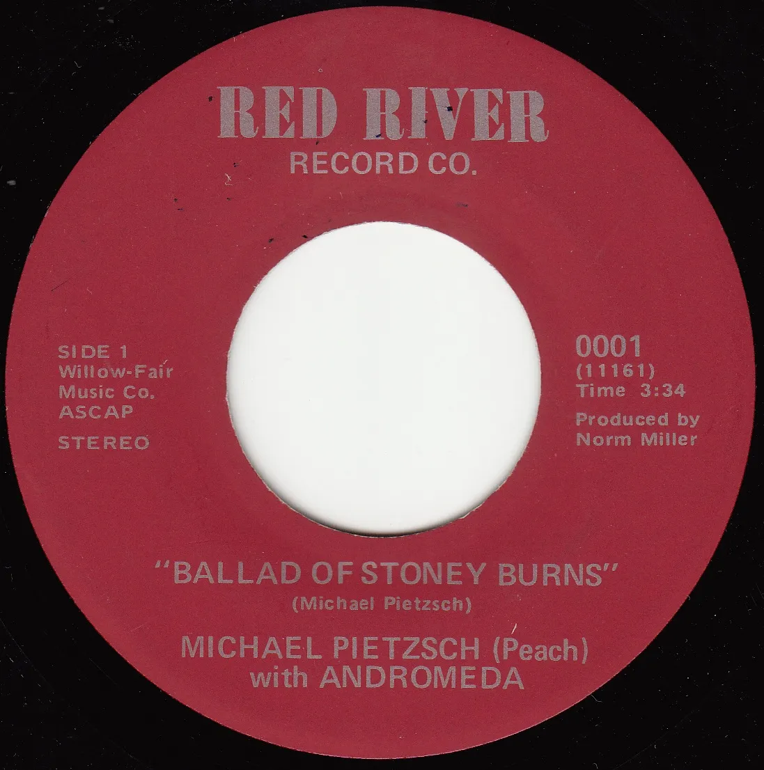 Ballad of Stoney Burns – Michael Pietzsch and Andromeda (A-side label)