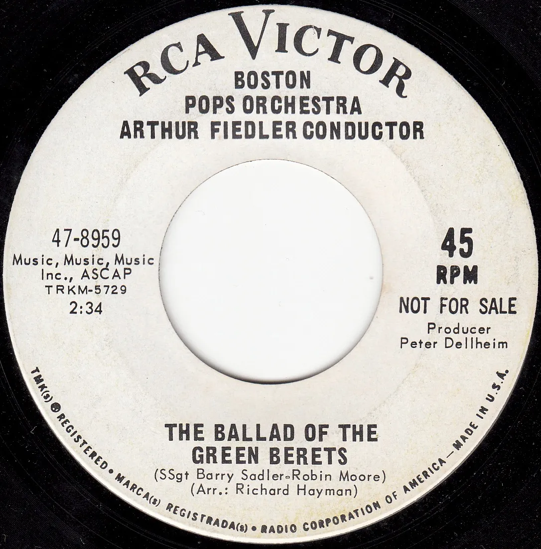 Ballad of the Green Berets – Boston Pops Orchestra (A-side label)