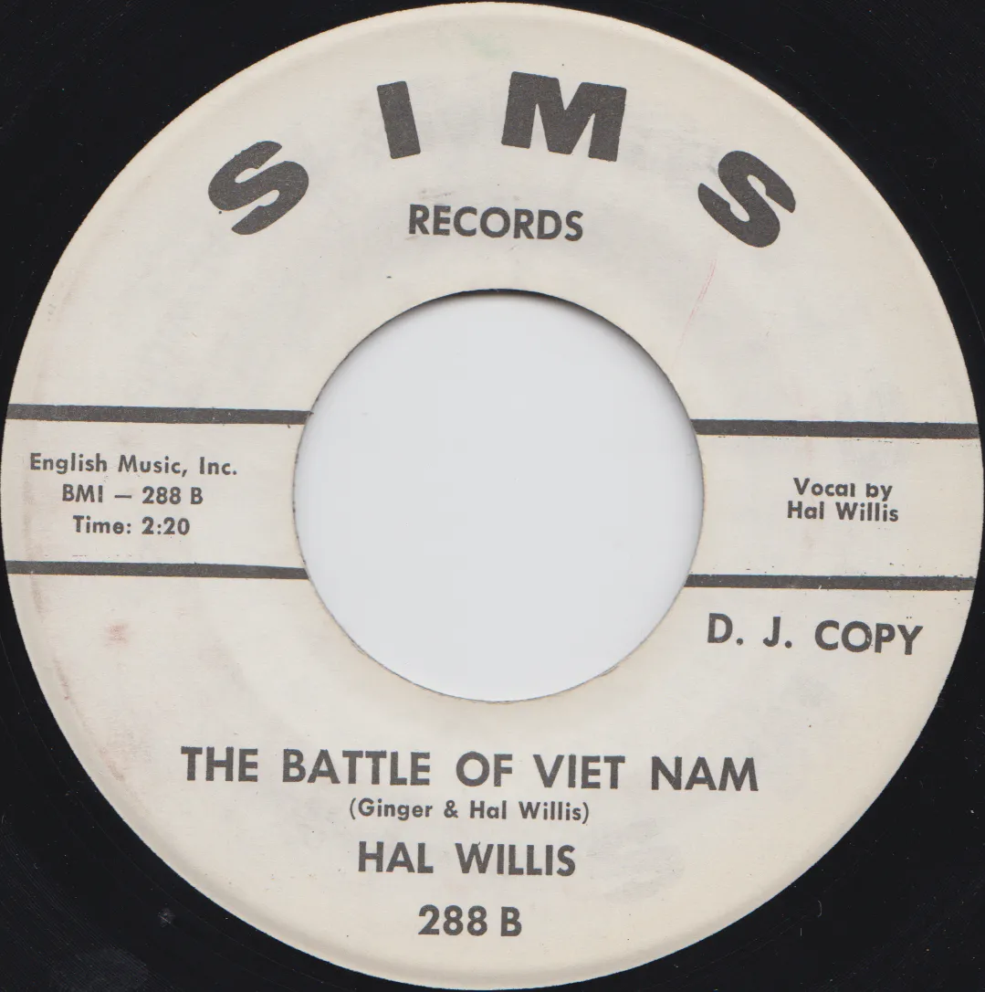 Battle of Viet Nam – Hal Willis (A-side label)