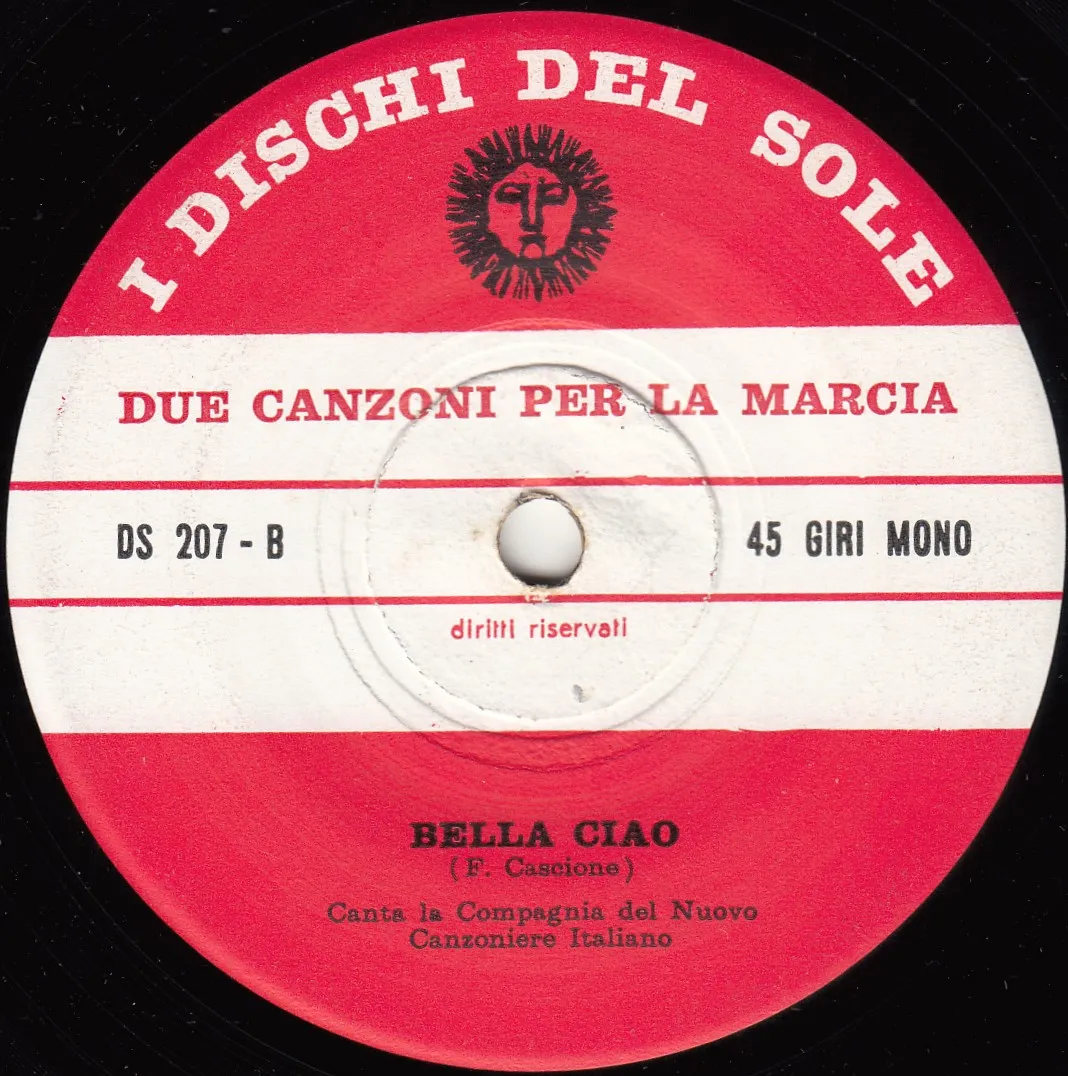 Bella ciao – La Compagnia del Nuovo Canzoniere Italiano (A-side label)