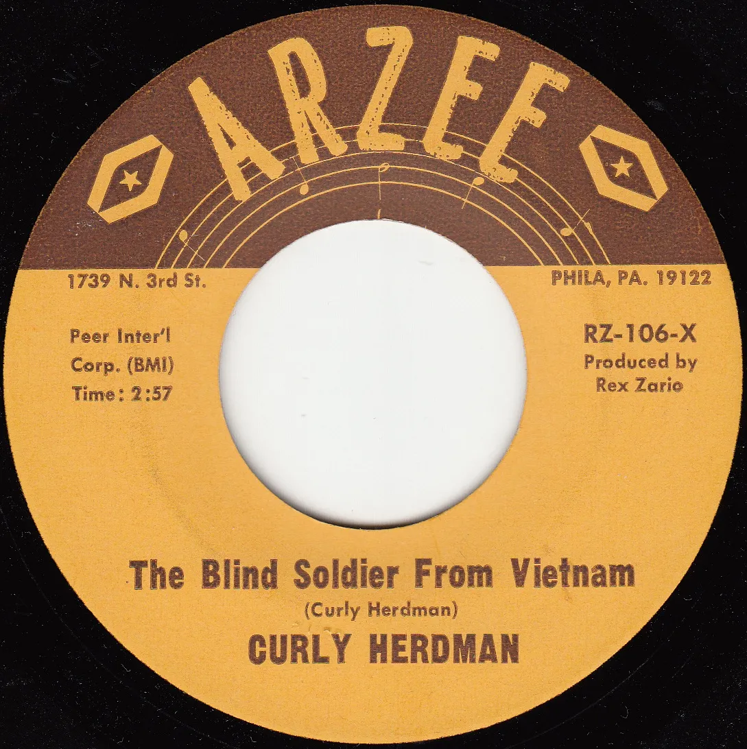Blind Soldier From Vietnam – Curly Herman (A-side label)