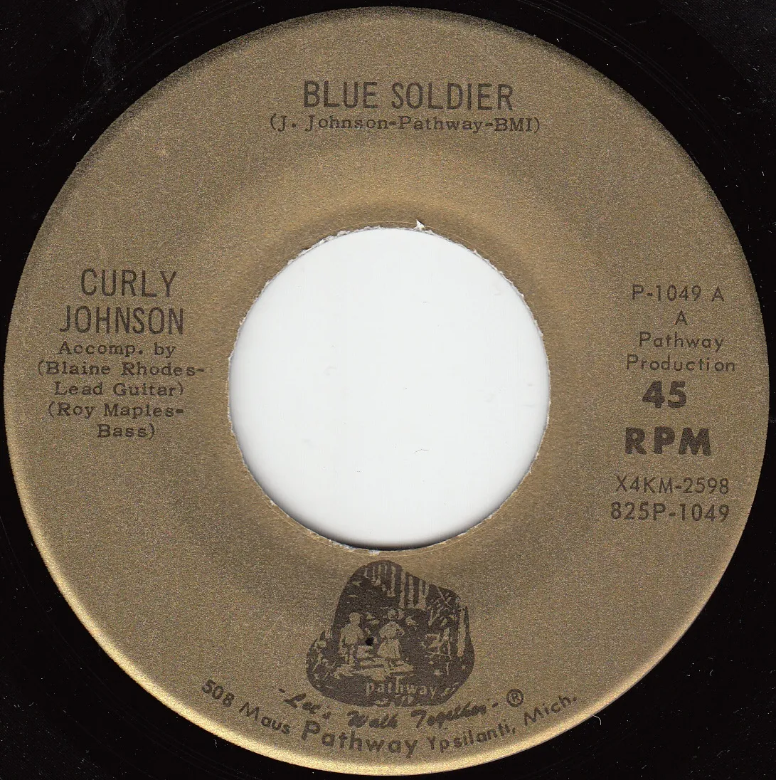 Blue Soldier – Curly Johnson (A-side label)