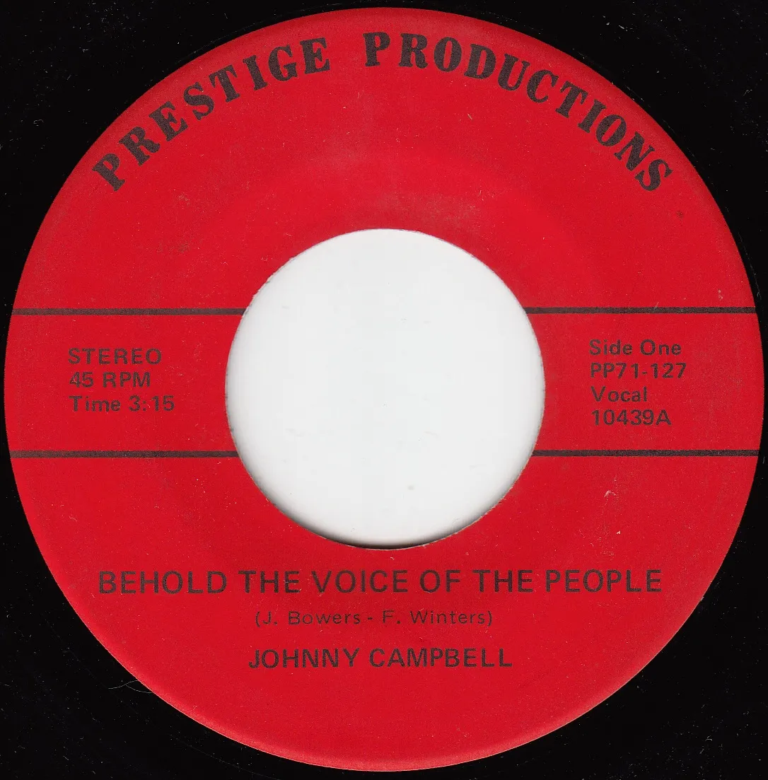 Behold the Voice of the People – Johnny Campbell (A-side label)