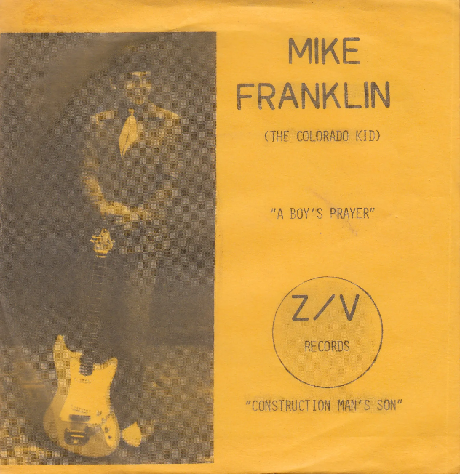 Boy's Prayer – Mike Franklin (Picture sleeve)