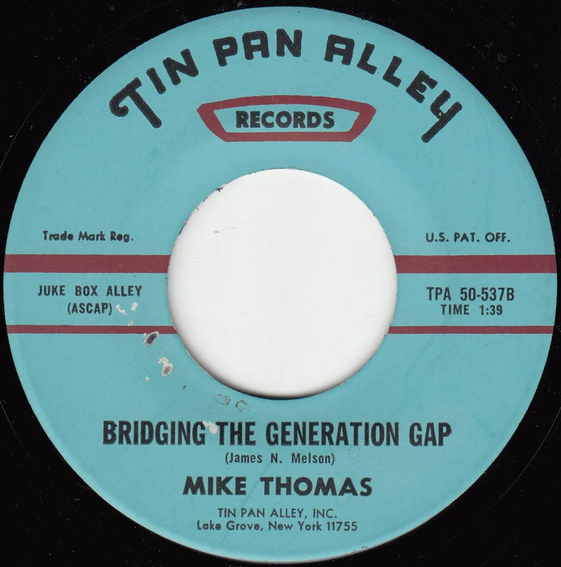 Bridging the Generation Gap – Mike Thomas (A-side label)