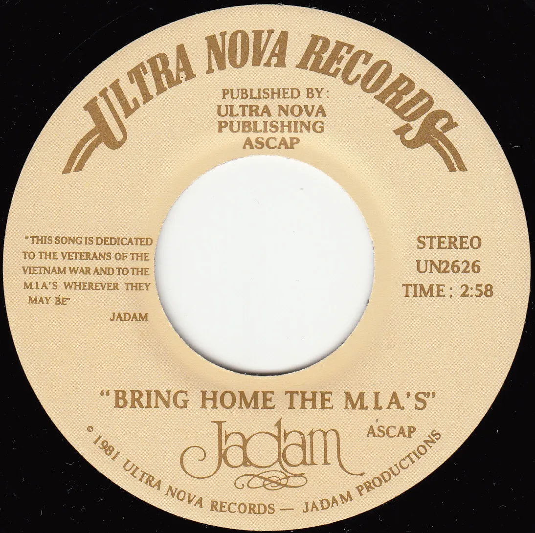 Bring Home the M.I.A.s – Jadam (A-side label)