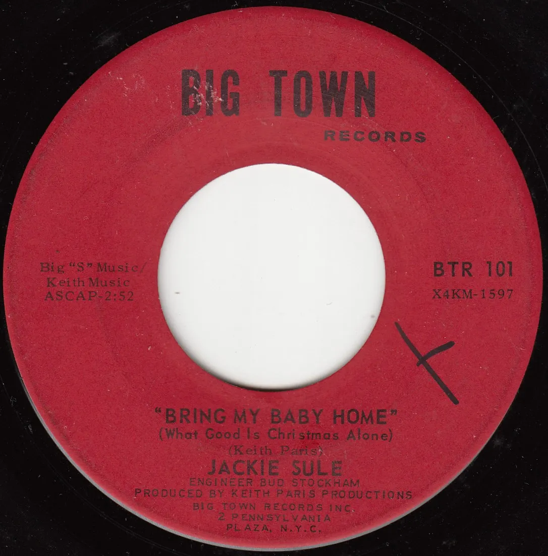 Bring My Baby Home – Jackie Sule (A-side label)
