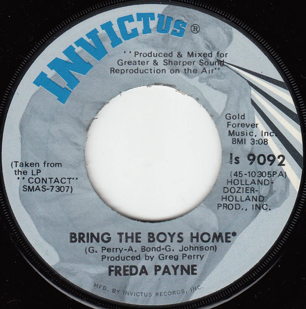 Bring the Boys Home – Freda Payne (Label)