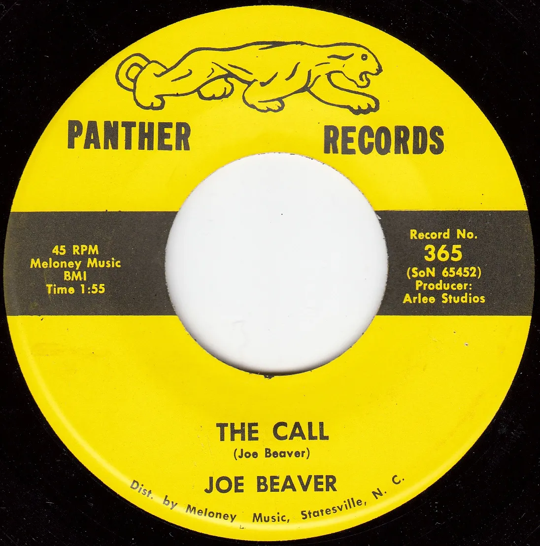 Call – Joe Beaver (A-side label)