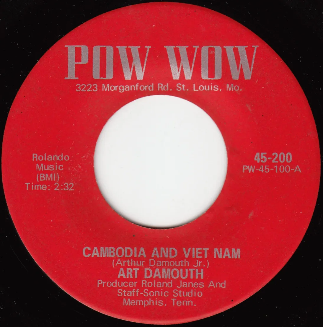 Cambodia and Viet Nam – Art Damouth (A-side label)