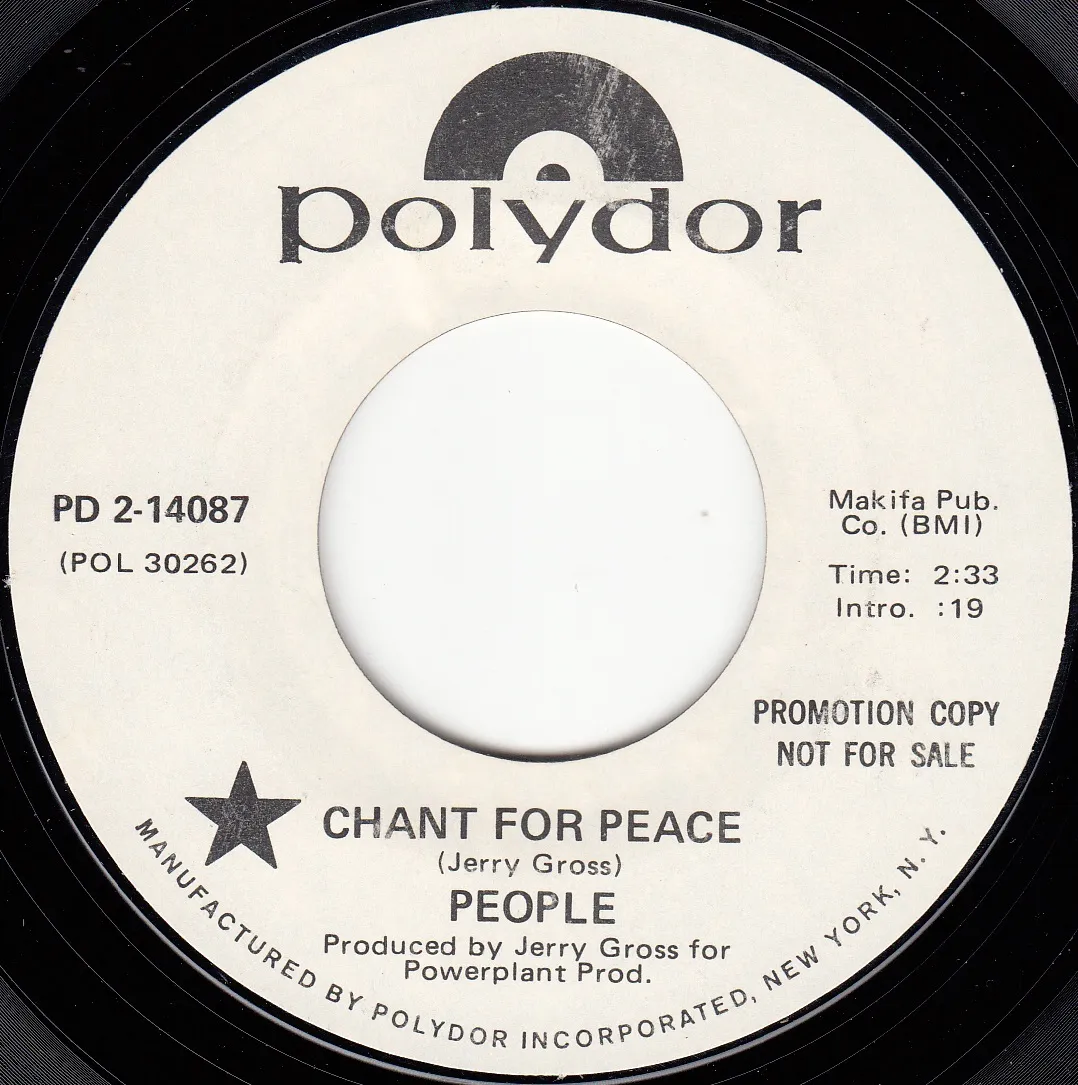 Chant for Peace – People (A-side label)
