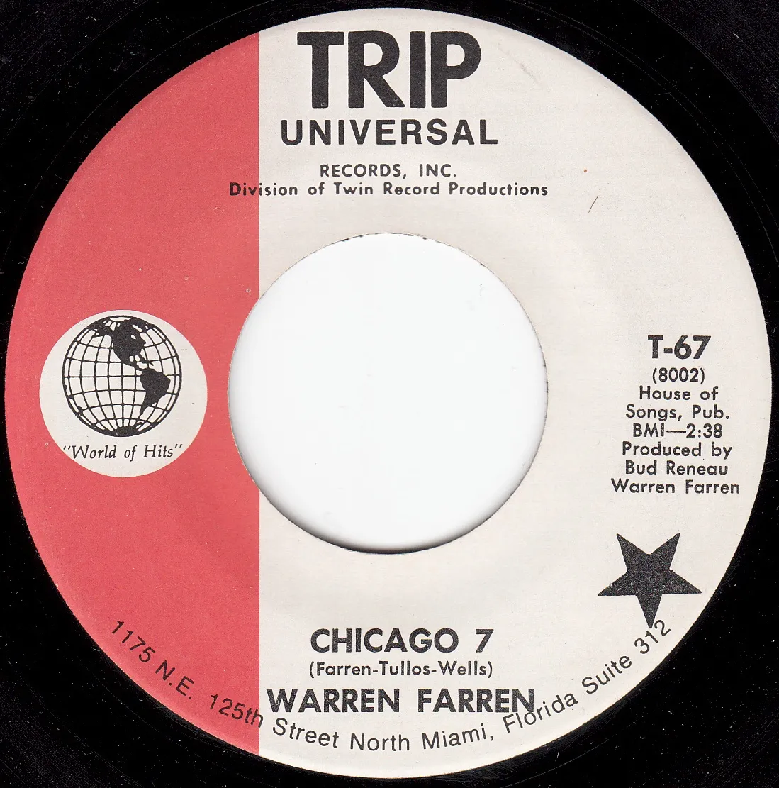 Chicago 7 – Warren Farren (A-side label)