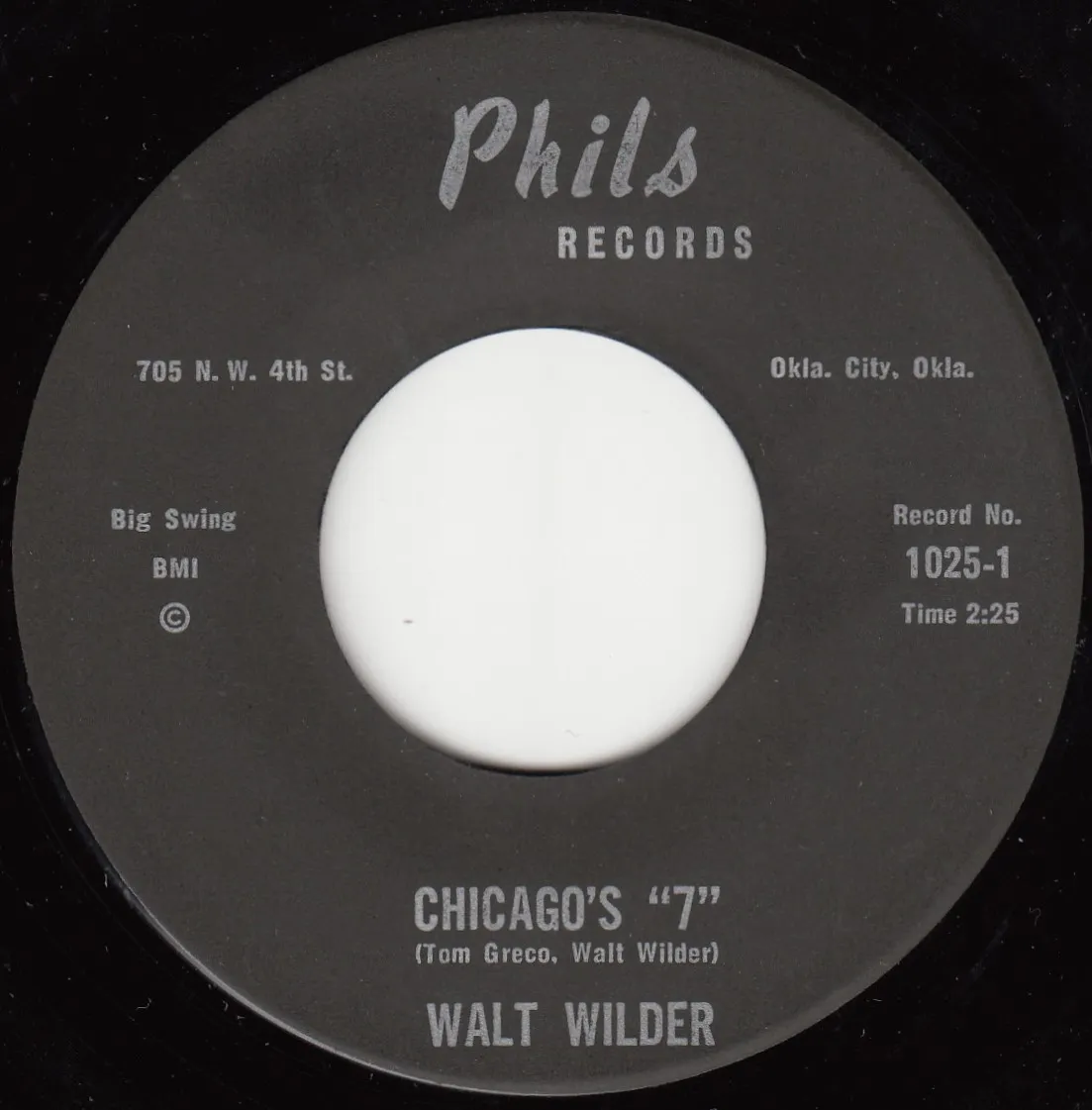 Chicago's 7 – Walt Wilder (A-side label)