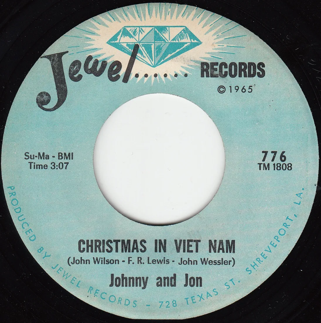 Christmas In Viet Nam – Johnny & Jon (A-side label)