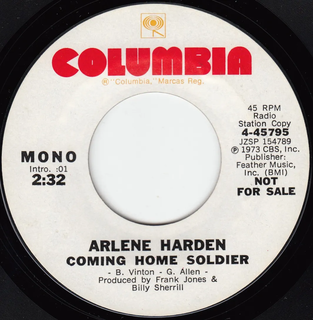 Coming Home Soldier – Arlene Harden (Label (mono))