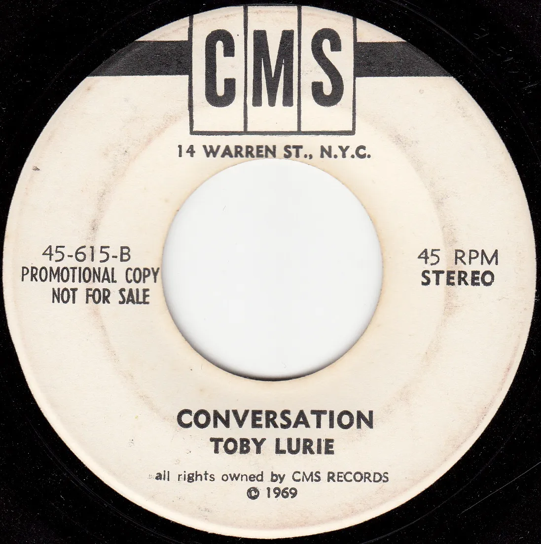 Conversation – Toby Lurie (A-side label)