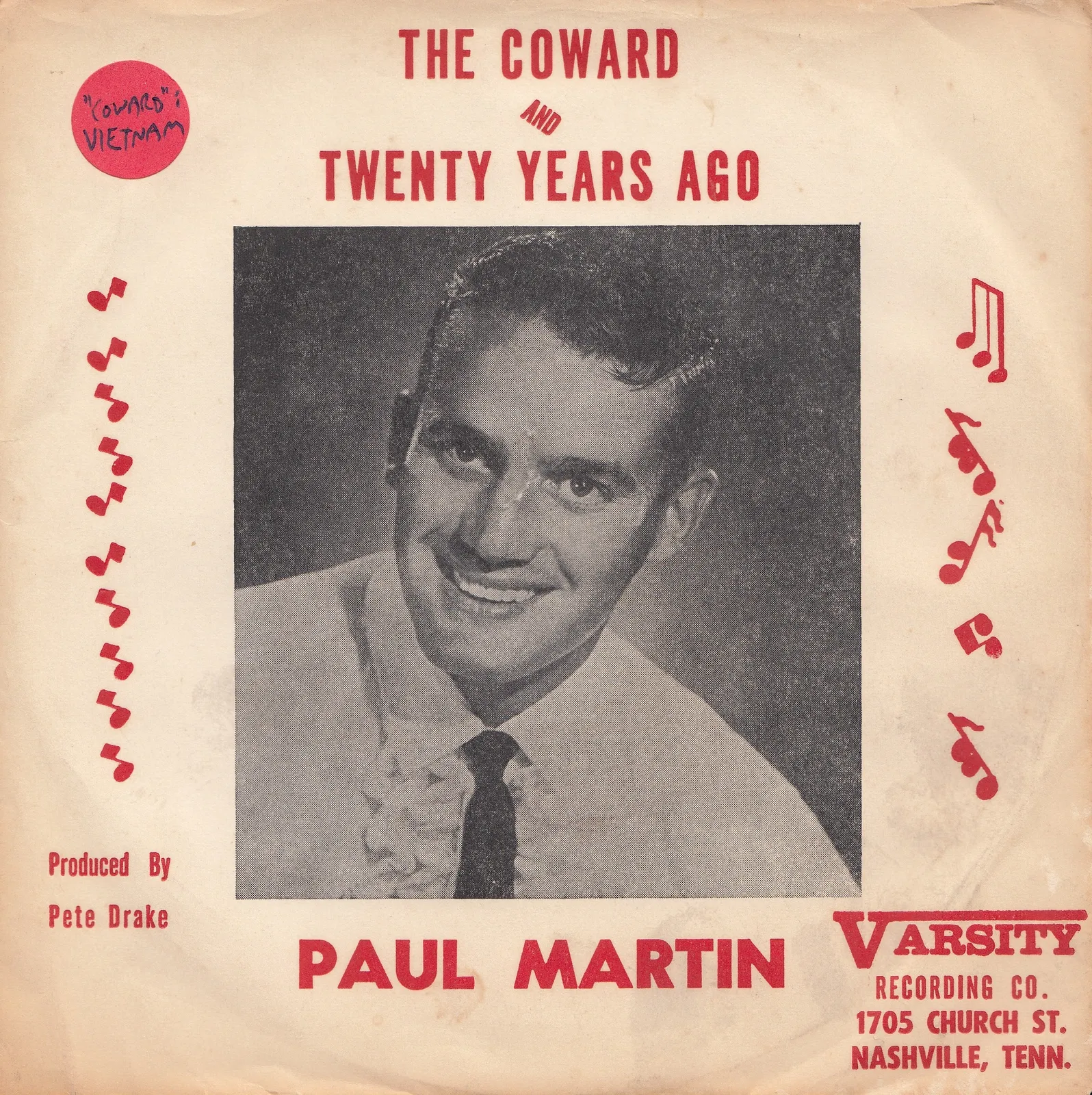Coward – Paul Martin (Picture sleeve)