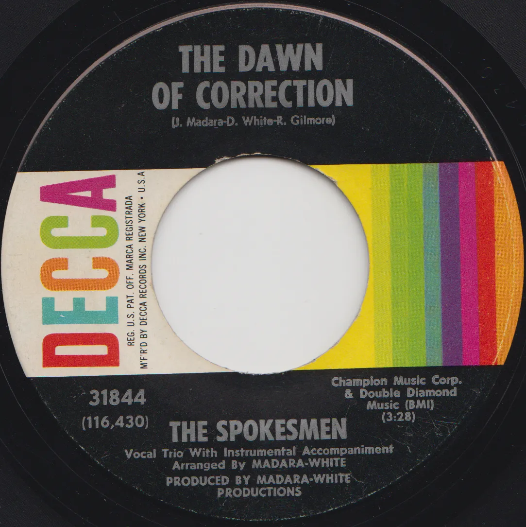 Dawn of Correction – The Spokesmen (Label (alternate scan))