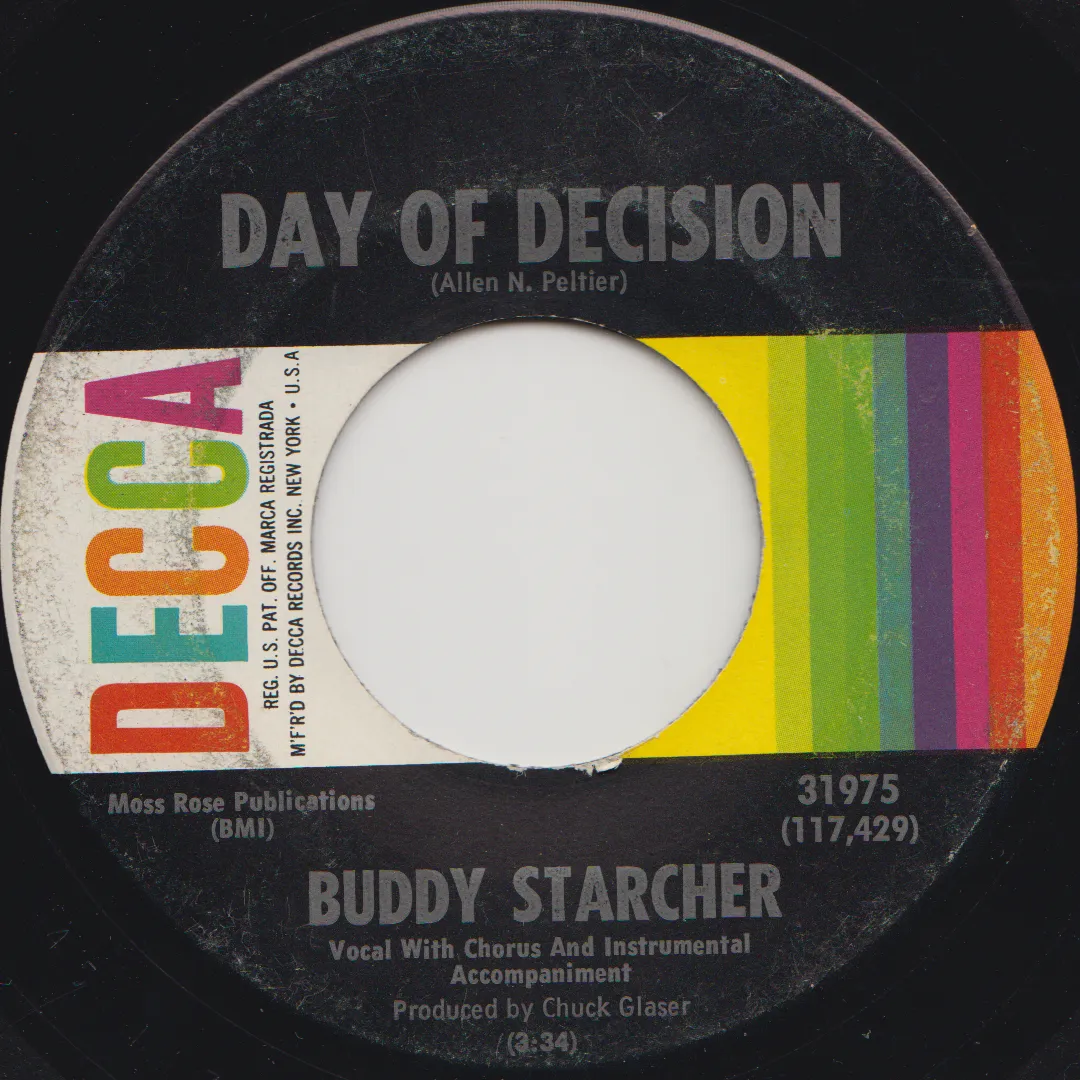Day of Decision – Buddy Starcher (A-side label)