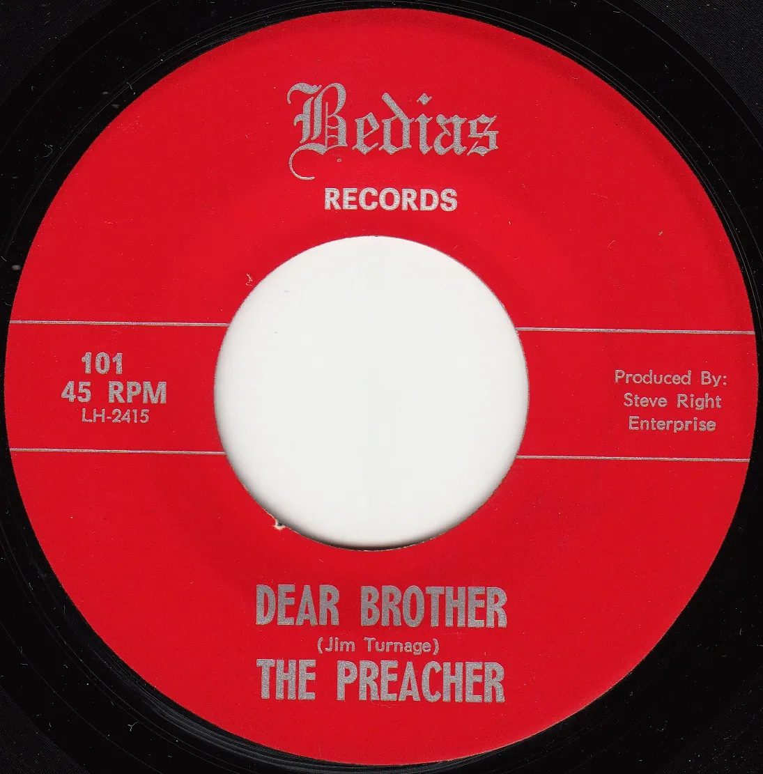Dear Brother – The Preacher (A-side label)