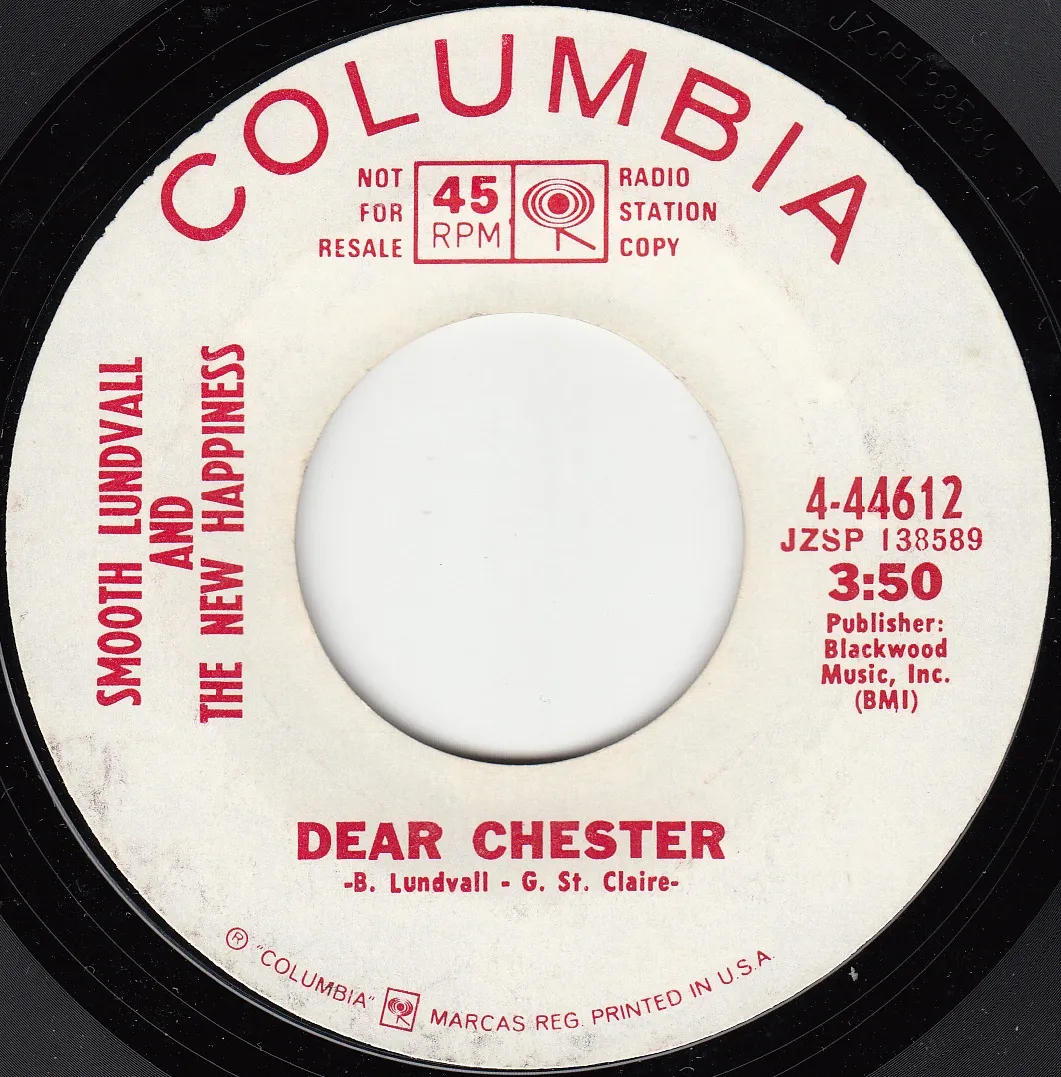 Dear Chester – Smooth Lundvall and The New Happiness (A-side label)