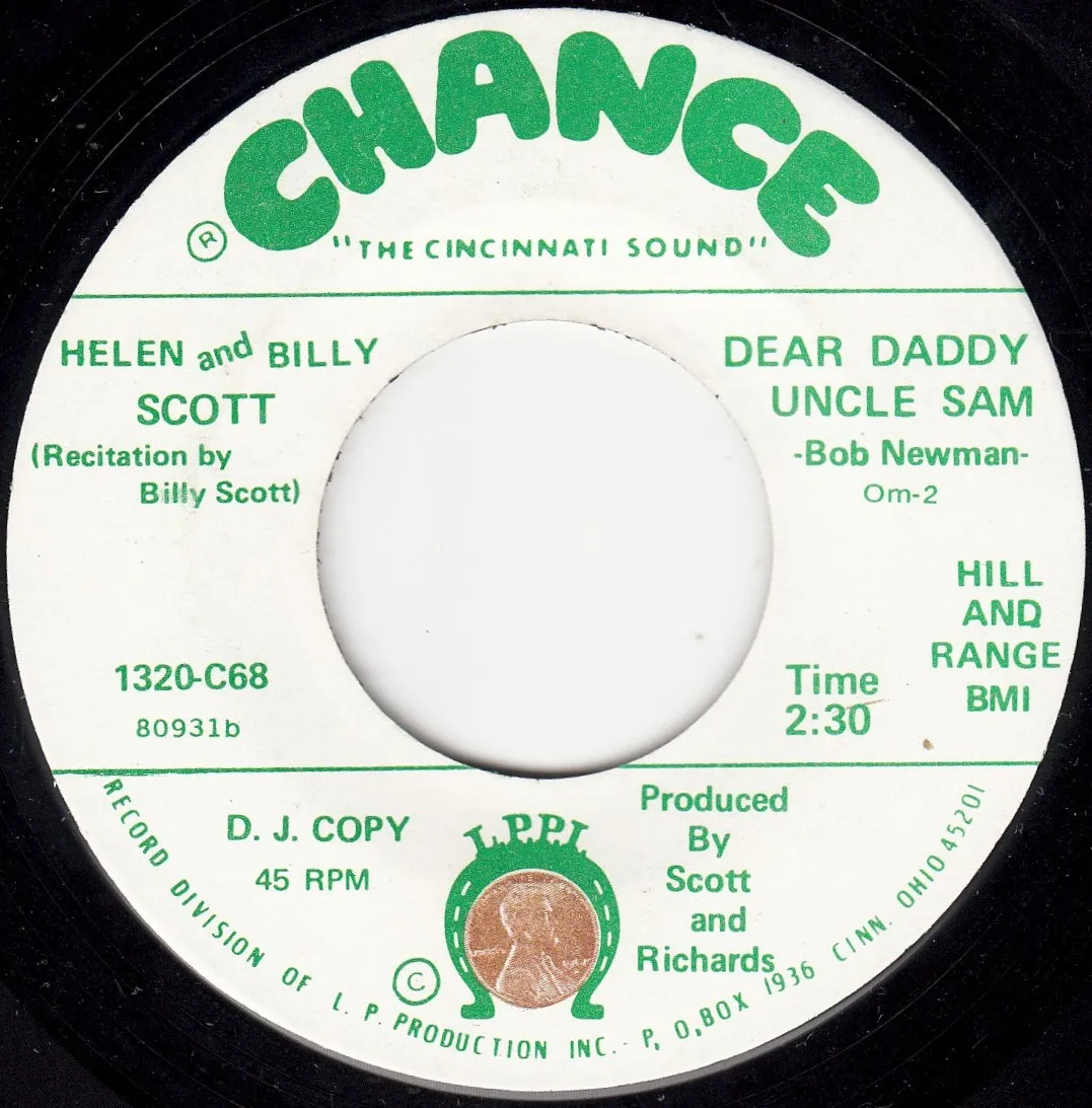 Dear Daddy Uncle Sam – Helen and Billy Scott (A-side label)