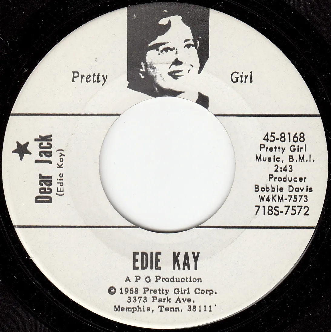 Dear Jack – Edie Kay (A-side label)