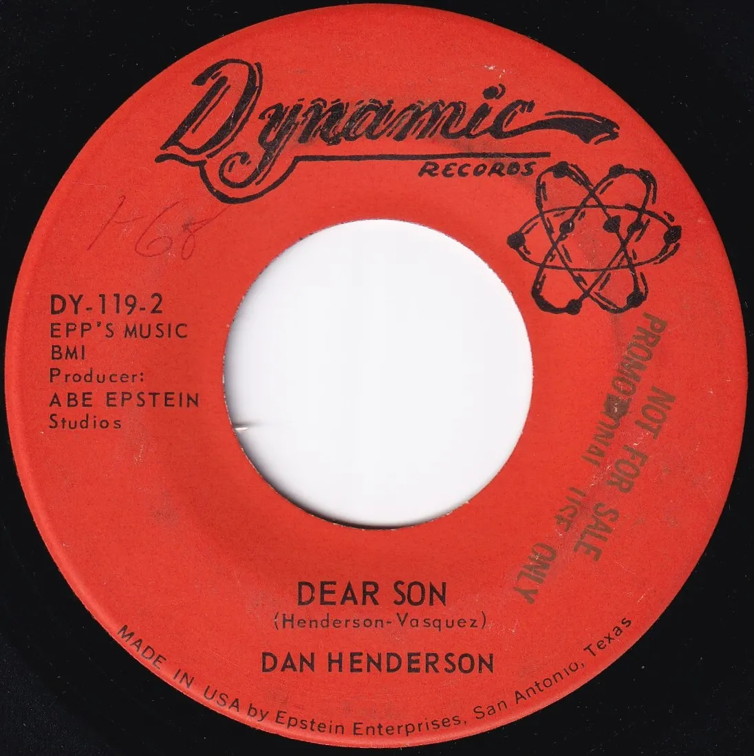 Dear Son – Dan Henderson (A-side label)