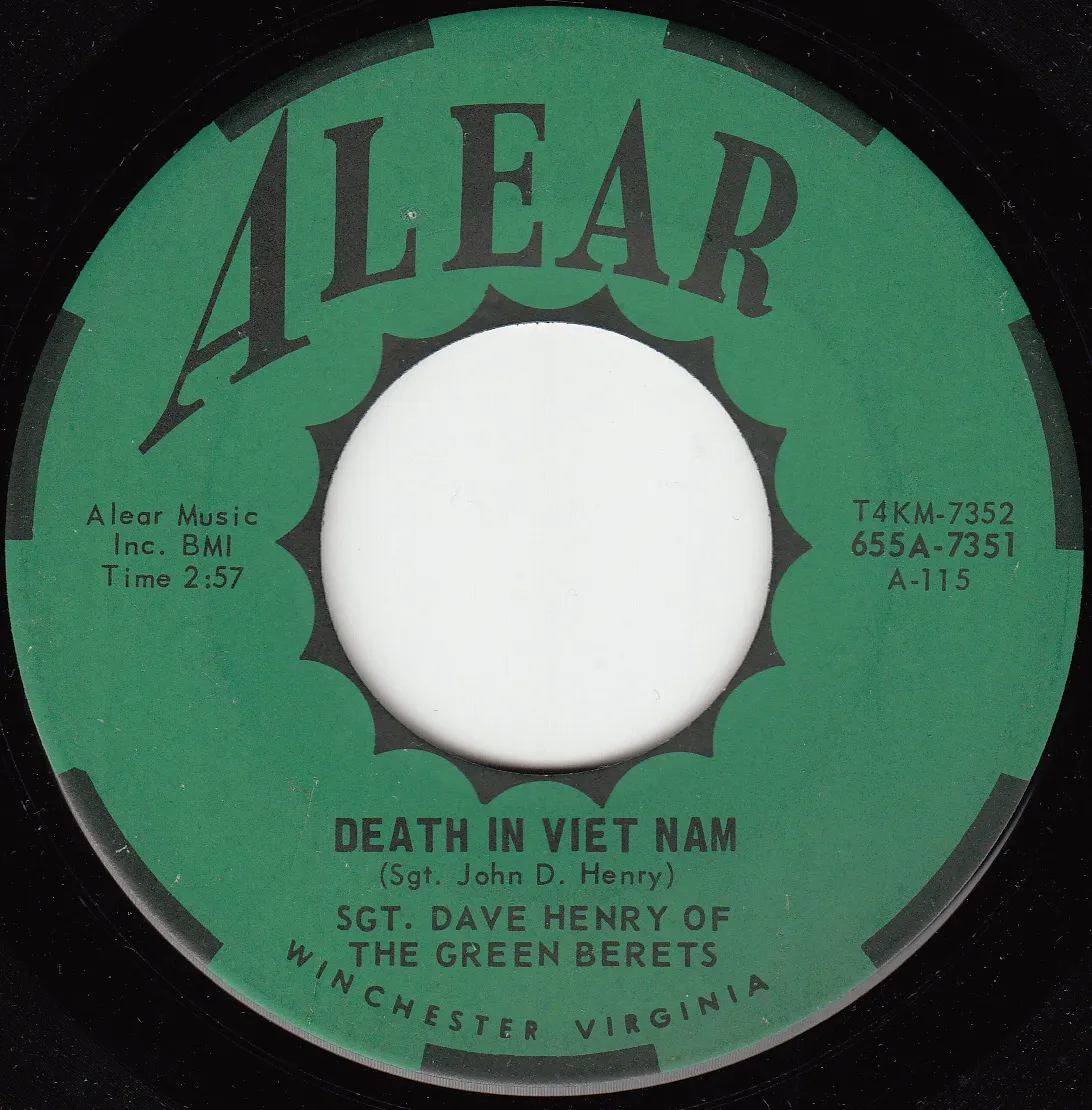 Death in Viet Nam – Dave Henry (A-side label)