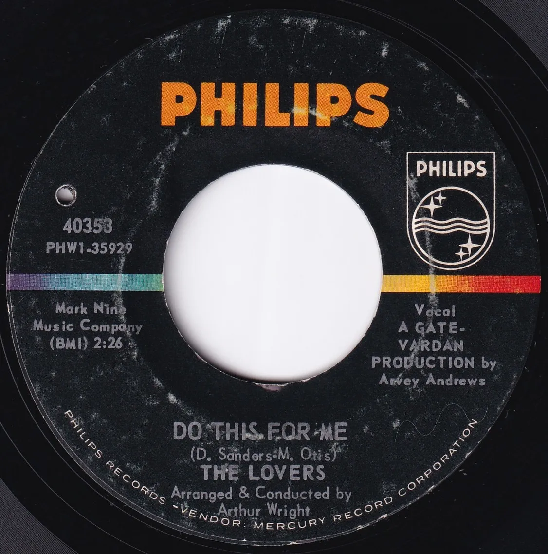 Do This for Me – The Lovers (A-side label)