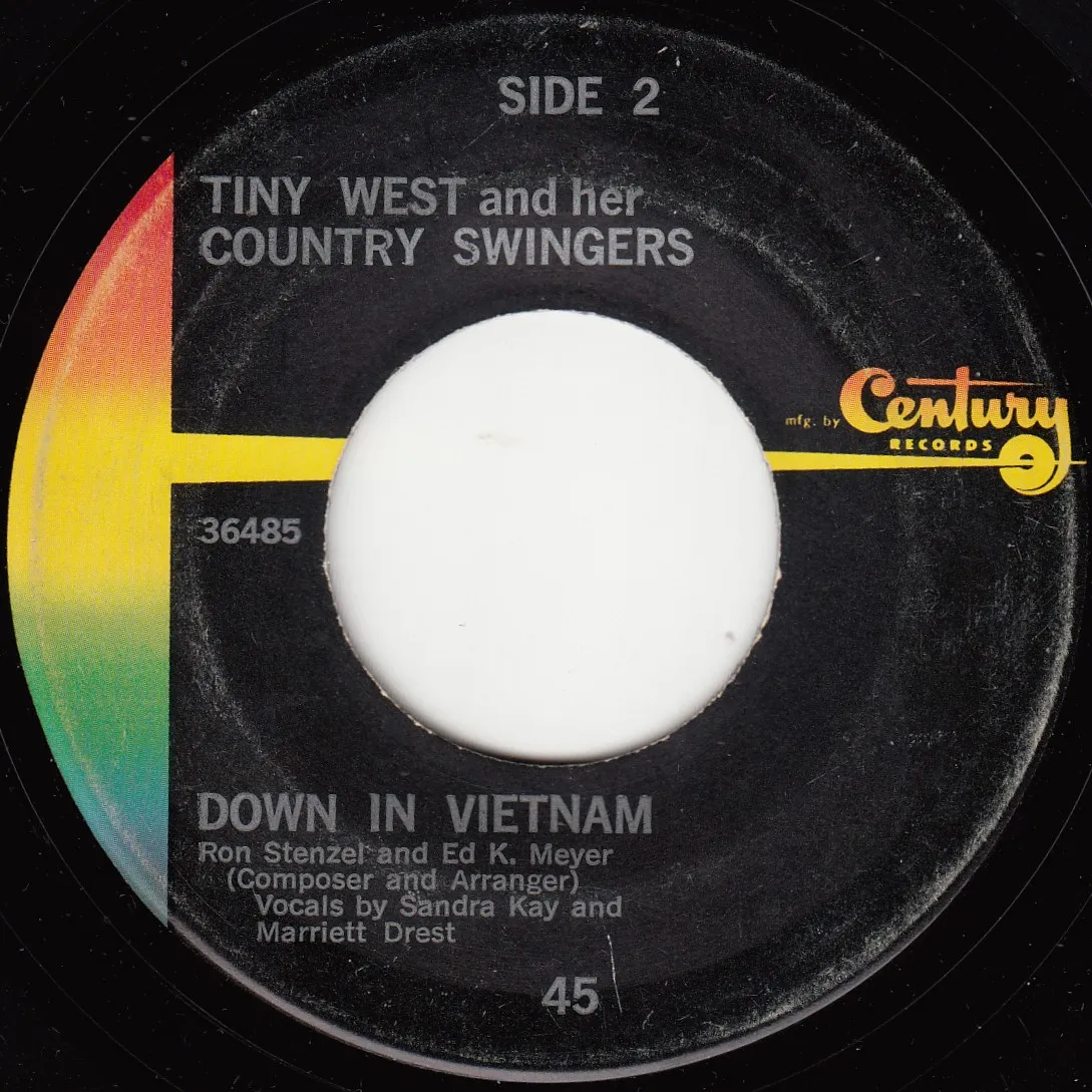 Down in Vietnam – Tiny West (A-side label)