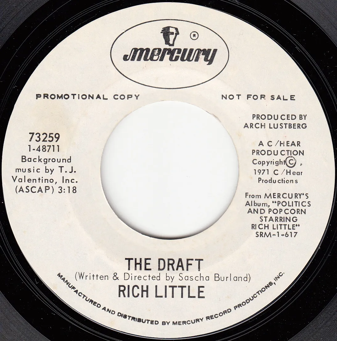 Draft – Rich Little (A-side label)