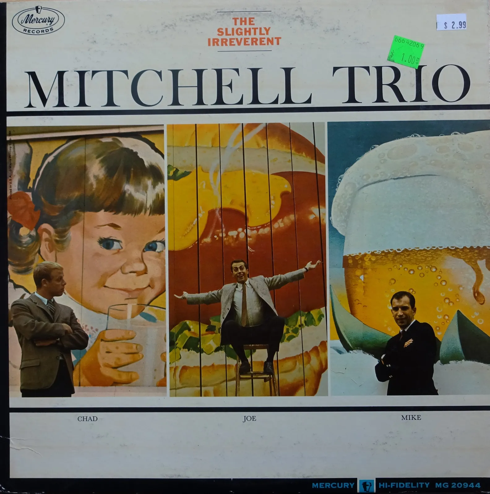 Draft Dodger Rag – Mitchell Trio (A-side label)