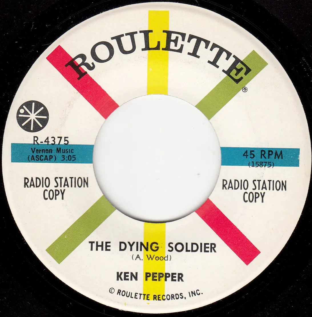 Dying Soldier – Ken Pepper (A-side label)