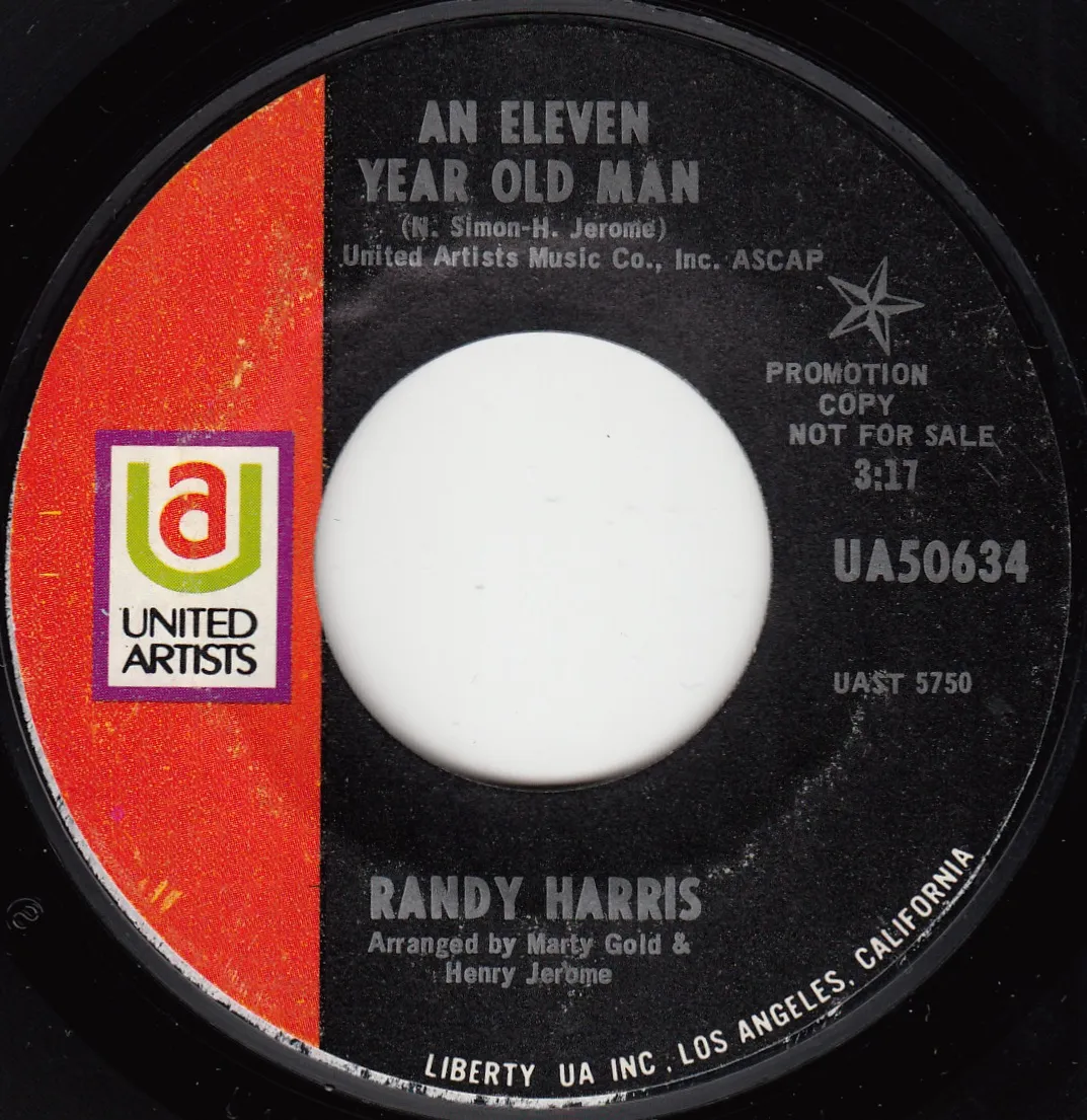 Eleven Year Old Man – Randy Harris (A-side label)