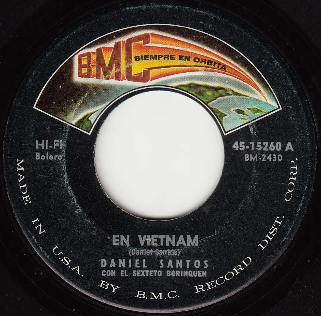 En Vietnam – Daniel Santos (A-side label)