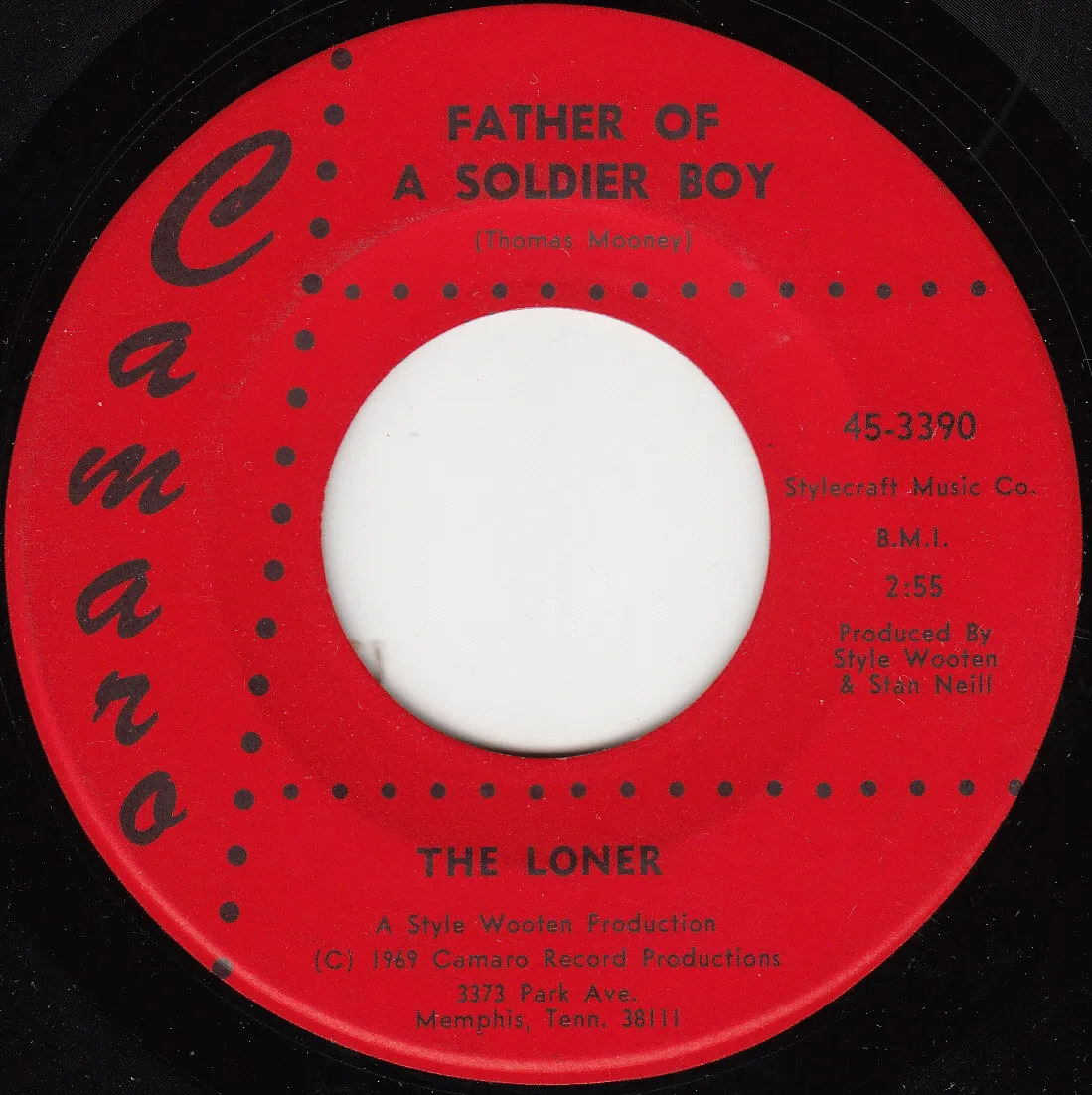 Father of a Soldier Boy – The Loner (A-side label)
